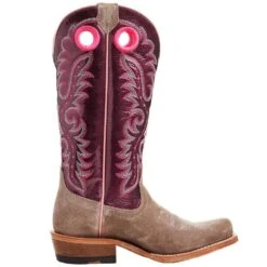 Ariat Women's Futurity Smokey Roughout/ Wine Patent 13 In Top Boot -Western Denim Store 10047069 04