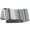 Classic Equine Contour Wool Top Felt 32 X 34 Saddle Pad Ivory/Seafoam -Western Denim Store 118768 default l