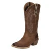 Justin Boots Women`s Rein Waxy Tan 12` Sand Brown Top -Western Denim Store 126861 default l