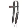 Circle Y Saddlery Dark Flash Arizona Flower Browband Headstall -Western Denim Store 132418 default l