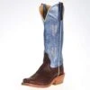 Rios Of Mercedes Women's Ride Ready KangoTobac Smooth Ostrich 15in. Blue Top Cowgirl Boot -Western Denim Store 138515 default l