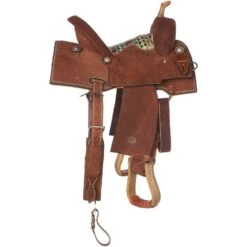 Nrs Competitors NRS Competitor Series Chocolate Youth Roughout Barrel Racing Saddle -Western Denim Store 1411897Y 21
