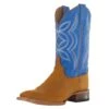 Justin Boots Women's Hayes Tan 11` Blue Square Toe Boot -Western Denim Store 152736 default l