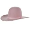 Rodeo King 7X Powder Pink 4 Inch Brim Open Crown Felt Hat