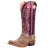 Ariat Women's Futurity Smokey Roughout/ Wine Patent 13 In Top Boot -Western Denim Store 164360 default l