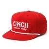 Cinch Mens Red High Profile Cap -Western Denim Store 164459 default l