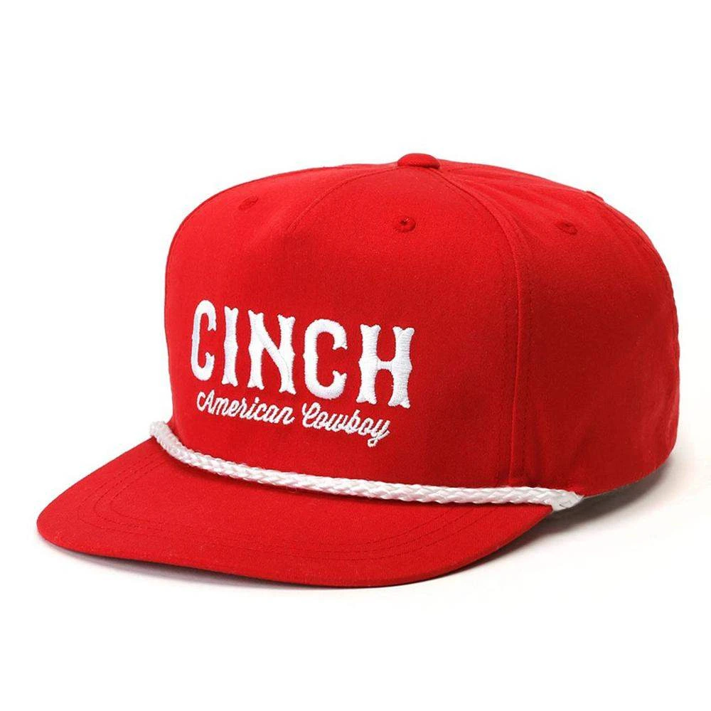 Cinch Mens Red High Profile Cap 3 Cinch Mens Red High Profile Cap