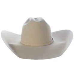 American Hats 40X Bone Self Band 5in. Brim Open Crown Felt Cowboy Hat -Western Denim Store 40XBONES5 21