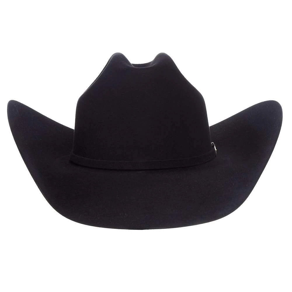 American Hats AHC 40X Rancher Crease Black Self Band 4 1/2in. Brim Felt Cowboy Hat 4 American Hats AHC 40X Rancher Crease Black Self Band 4 1/2in. Brim Felt Cowboy Hat - Image 2