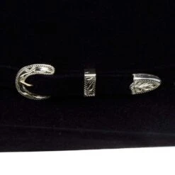 American Hats AHC 40X Rancher Crease Black Self Band 4 1/2in. Brim Felt Cowboy Hat 9 American Hats AHC 40X Rancher Crease Black Self Band 4 1/2in. Brim Felt Cowboy Hat -Western Denim Store 40XRCBLKS45 4