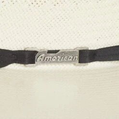 American Hats Solid Weave Fancy Vent 4in. Brim Straw Cowboy Hat -Western Denim Store 7210S2CBLK4 41