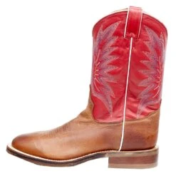 Tony Lama Men`s Brayden Cedar Brown 11in. TImeless Red Top Round Toe -Western Denim Store 7884 3