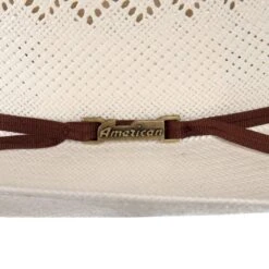 American Hats Ivory 8400 4 1/4in. Brim Rancher Crease Straw Cowboy Hat -Western Denim Store 8400RC2CCH0C42 3