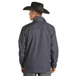 Panhandle Men's Powder River Navy Conceal Carry Rodeo Jacket -Western Denim Store 92 1058 03
