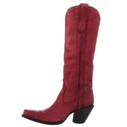 Corral Women`s Red Python 15in. Top Boot -Western Denim Store A4194 3