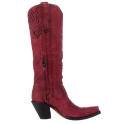 Corral Women`s Red Python 15in. Top Boot -Western Denim Store A4194 5