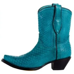 Corral Women`s Turquoise Python 8in. Top Boot -Western Denim Store A4196 03