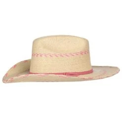 Atwood Hats Pink Pinto Palm Leaf Kid's Hat -Western Denim Store ATW PINKPINTO 2