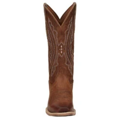 Justin Boots Women`s Rein Waxy Tan 12` Sand Brown Top -Western Denim Store JST 008 L2962 2