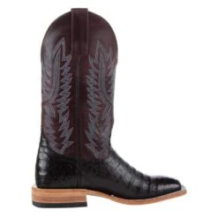 Macie Bean Boots Women`s Top Hand Black Caiman Cowgirl Boot -Western Denim Store M2002 5