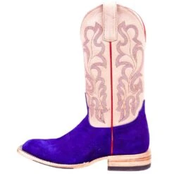 Macie Bean Women's Top Hand Bean Purple Suede Cowgirl Boot -Western Denim Store M2026 3