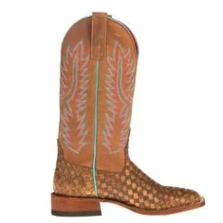 Macie Bean Women's Unbeweveable Crazy Train-13in Honey Crazy Boots -Western Denim Store M9092 4