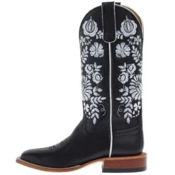 Macie Bean Women`s Black Eyed Susan Black Water Top Boot -Western Denim Store M9166 03