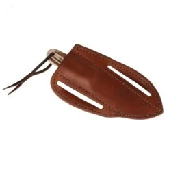 Nrs Ranch Knives Cowtown Knife Abilene W/ Plain Leather Pancake Sheath -Western Denim Store NRS AKPS 5