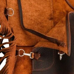 NRS Ranch Hand Brown Oiled Chinks -Western Denim Store NRS BCOT 4