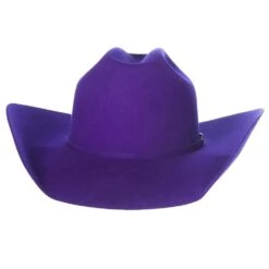 Rodeo King 7X Purple Self Band 4 1/4in. Brim Open Crown Felt Cowboy Hat -Western Denim Store RK457 4