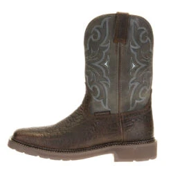 Justin Boots Men's Stampede H20 Amarillo 11in. Slate Embossed Top Soft Toe Work Boot -Western Denim Store WK4312 3