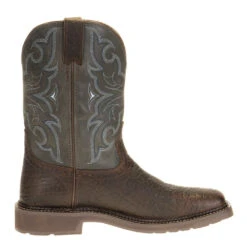 Justin Boots Men's Stampede H20 Amarillo 11in. Slate Embossed Top Soft Toe Work Boot -Western Denim Store WK4312 5