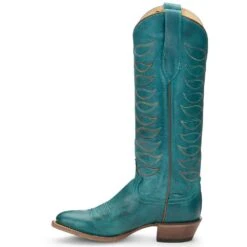 Justin Boots Women's Whitley Vintage Turquoise Justin Cowgirl Boots -Western Denim Store vn4460 2