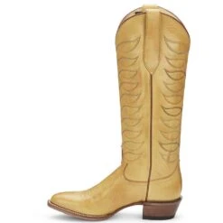 Justin Boots Women's Whitley Antique Yellow Vintage Justin Cowgirl Boots -Western Denim Store vn4462 2