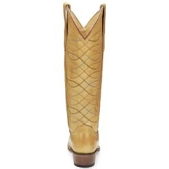 Justin Boots Women's Whitley Antique Yellow Vintage Justin Cowgirl Boots -Western Denim Store vn4462 3