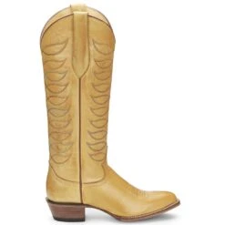 Justin Boots Women's Whitley Antique Yellow Vintage Justin Cowgirl Boots -Western Denim Store vn4462 4